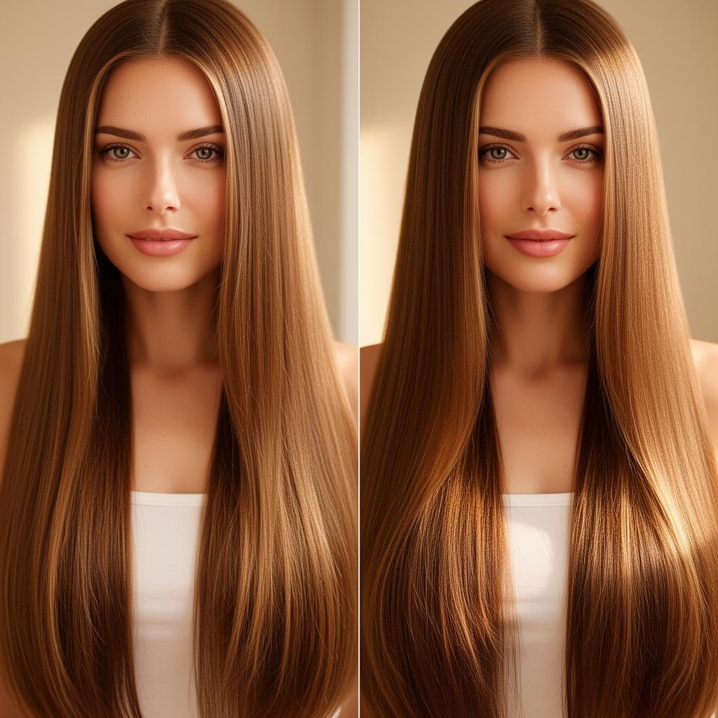 Resultado cabelo liso